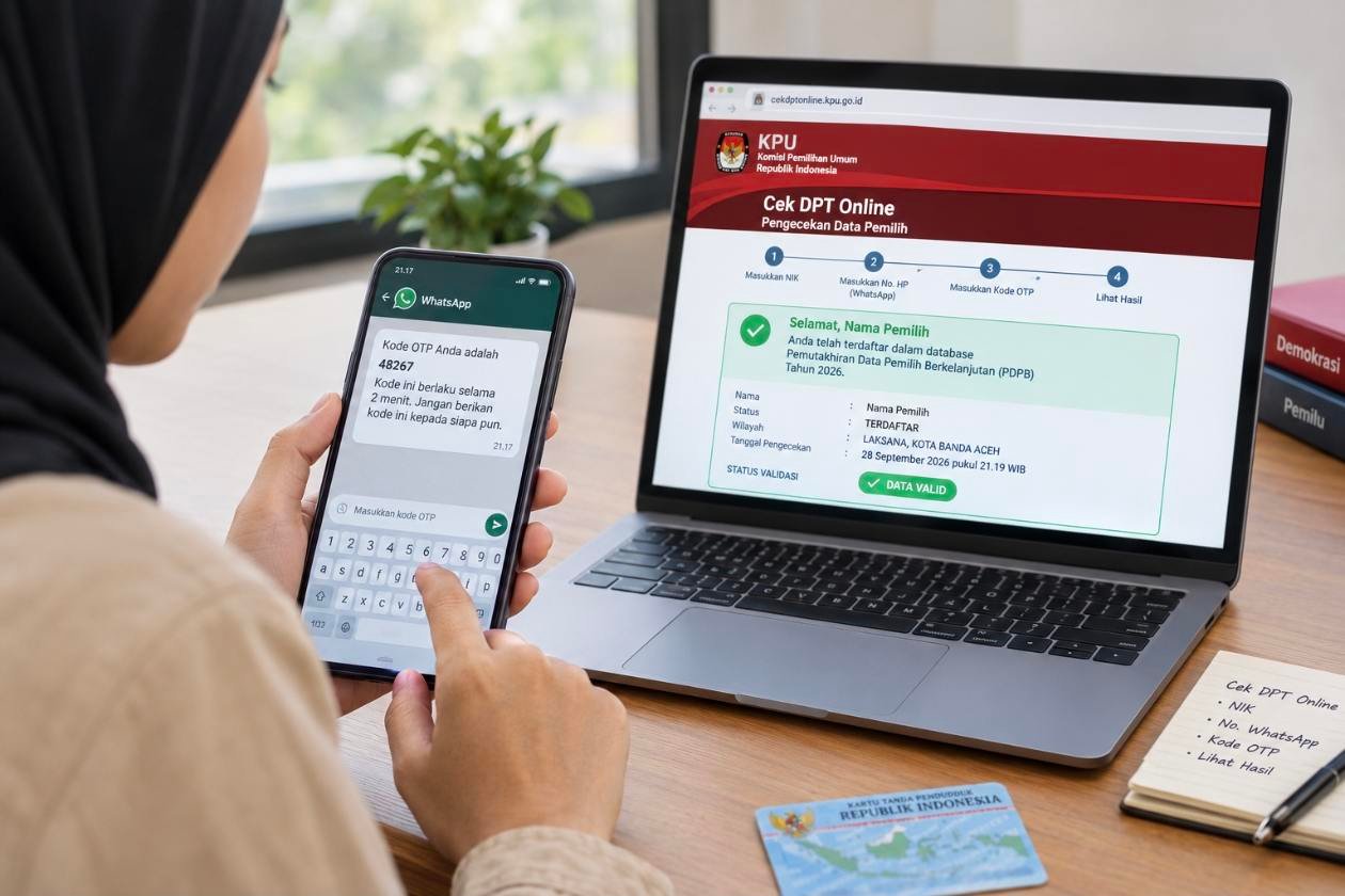 Cek DPT Online 2026 dengan NIK, Begini Langkahnya